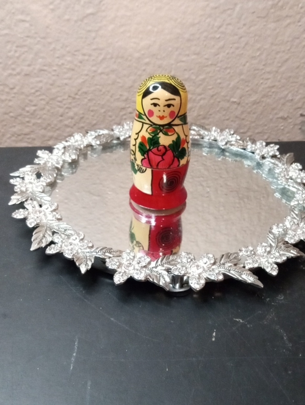 Russian matryoshka miniature 3" dolls 4pcs